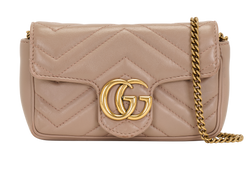 Mini Marmont, Leather, Nude, 476433203887, DB, 1*